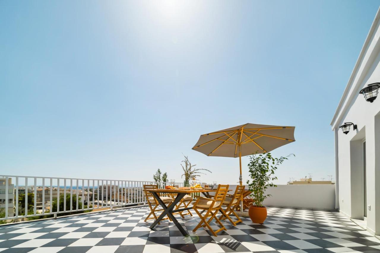 Luxurious Apartment With Big Sea View Terrace - Central Location Atenas Exterior foto